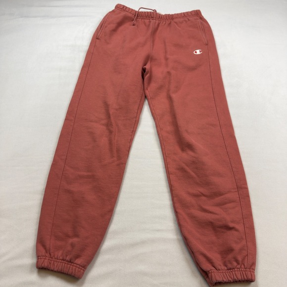 Champion Reverse Weave Joggers Rust Terracotta Fleece Sweatpants GF884 Womens M - Picture 2 of 8